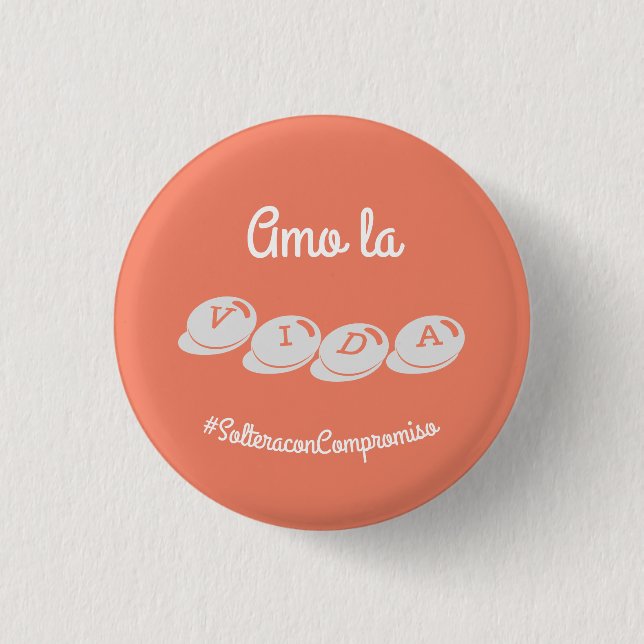 empoderamiento 1 inch round button (Front)