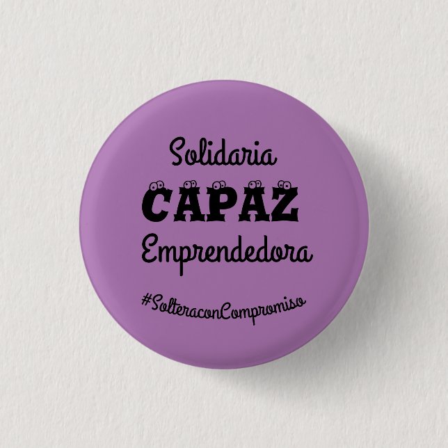empoderamiento 1 inch round button (Front)