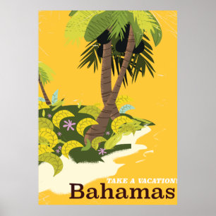 Emportez une affiche de voyage vintage Vacation Ba