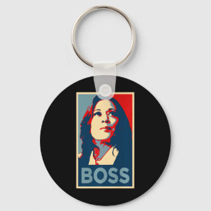 Empower Boss Kamala Harris Hope Poster 47 Rally Wo Keychain
