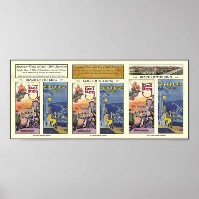 Empower Playa del Rey - 2014 Elections Poster (Front)