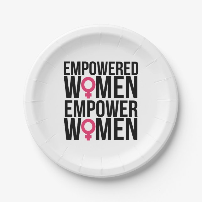 Empower Women Paper Plate (Front)