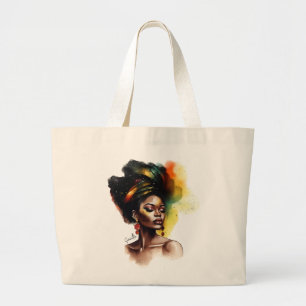 Empowered African-American Woman (2) Large Tote Bag