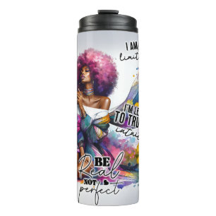 Empowered Beauty - Black Woman   Inspirational  Thermal Tumbler