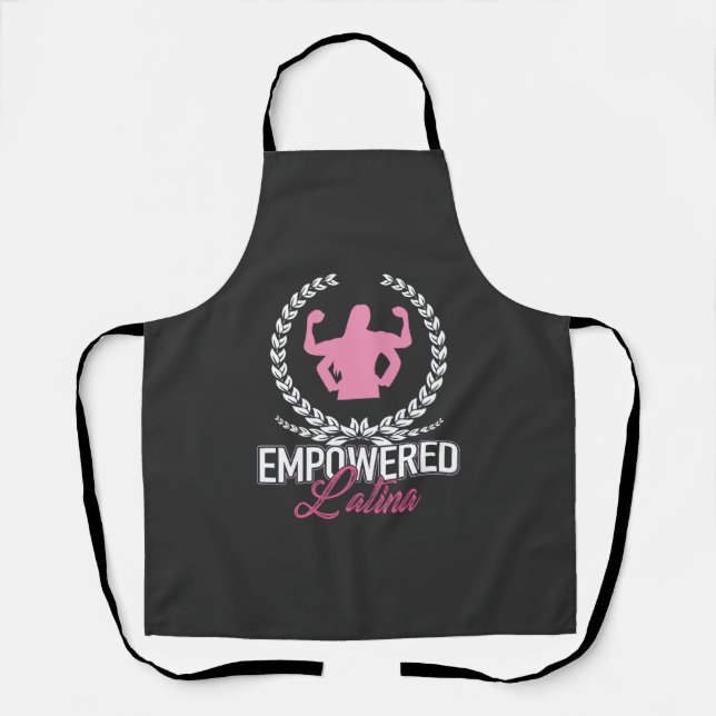 Empowered Latina AF     Apron (Front)