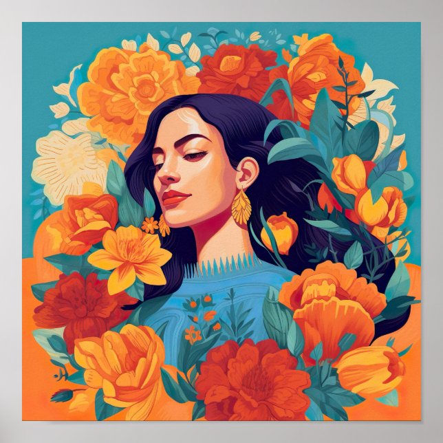 Empowered Mexican-American Woman Print (Front)