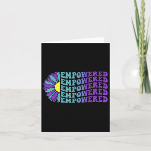 Empowered, Suicide Prevention Awareness Sunflower Card