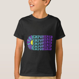 Empowered, Suicide Prevention Awareness Sunflower T-Shirt
