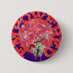 Empowered Woman 2 Inch Round Button