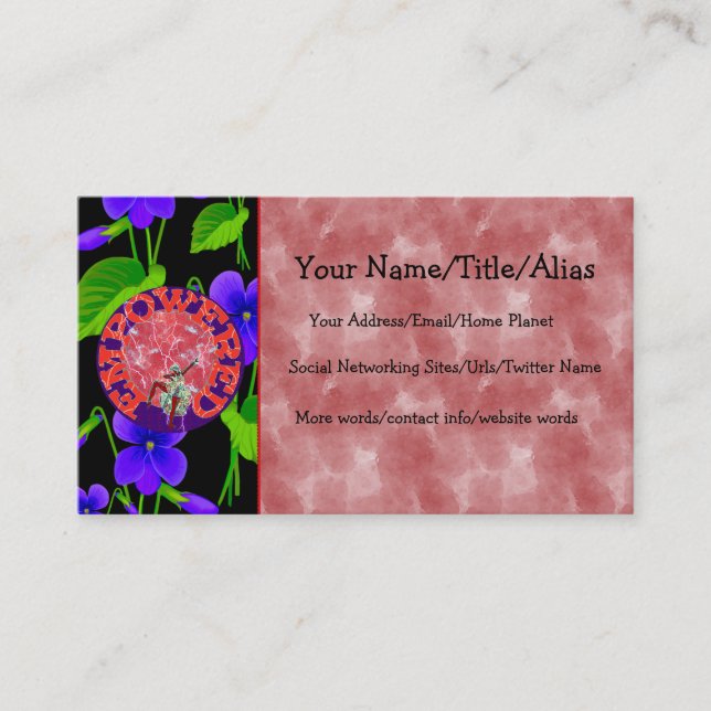 Empowered Woman Business Card (Front)