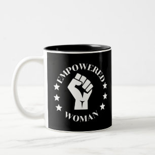 Empowered Woman Two-Tone Coffee Mug