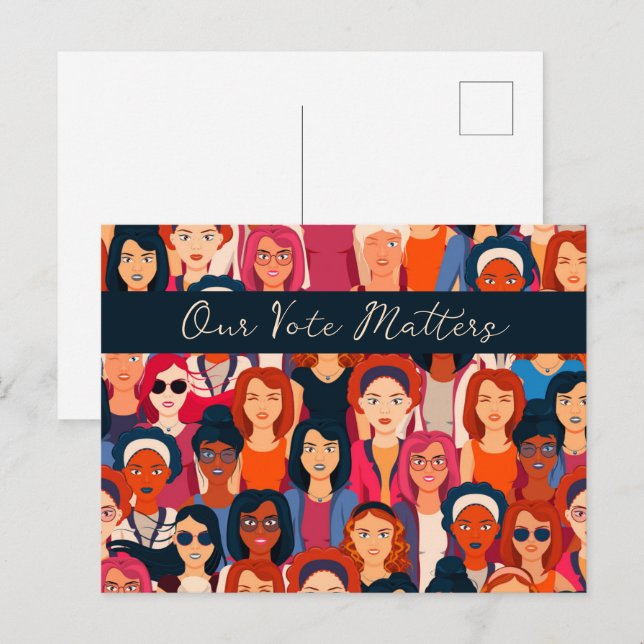 Empowered Women Vote  Postcard (Front/Back)