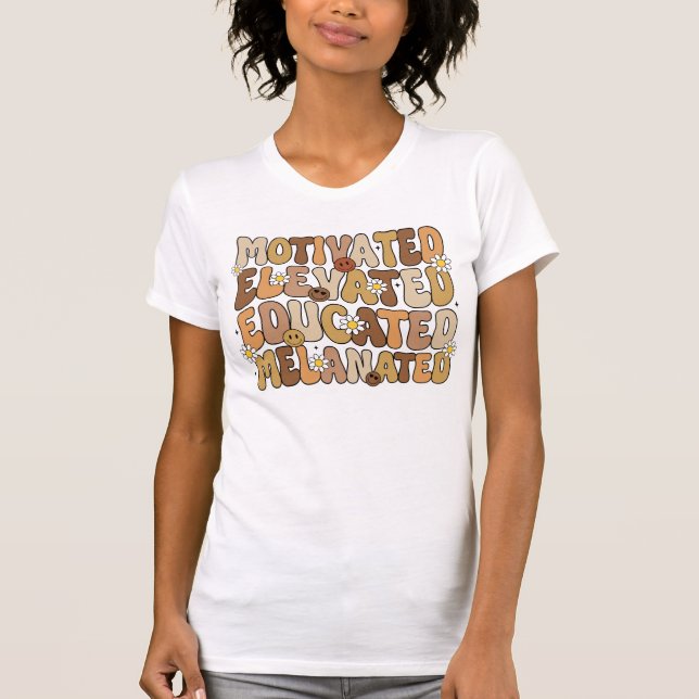 Empowering Affirmation Typography  T-Shirt (Front)