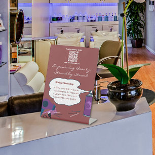 Empowering Beauty Workshop Pedestal Sign