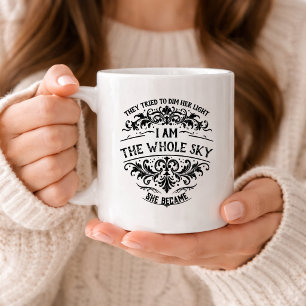Empowering I Am the Whole Sky Women Vintage Coffee Mug