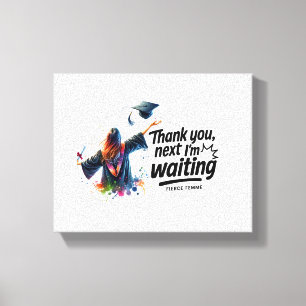Empowering Inspirational Quote Canvas   "Thank You Print