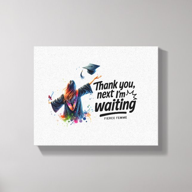Empowering Inspirational Quote Canvas | "Thank You Print (Front)