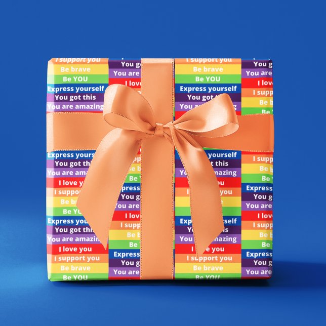 Empowering Pride Wrapping Paper Sheets (Empower someone special with these colorful wrapping paper sheets! )