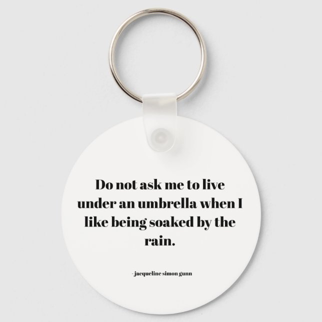 Empowering quote keychain (Front)