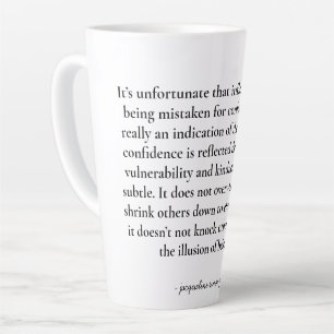 Empowering quote latte mug