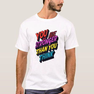 Empowering Quote Typography Art T-Shirt