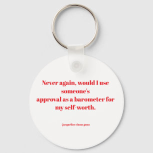 Empowering quotes keychain