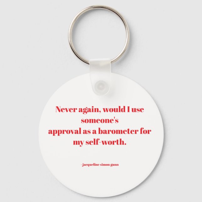 Empowering quotes keychain (Front)