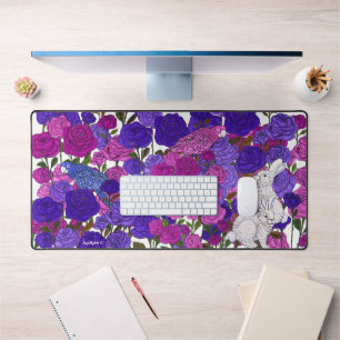 Empowering Roses Desk Mat