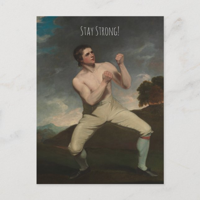 Empowering Stay Strong Art Blank  Postcard (Front)