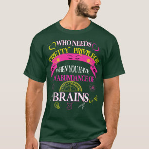 Empowering steminist girls teen women math science T-Shirt