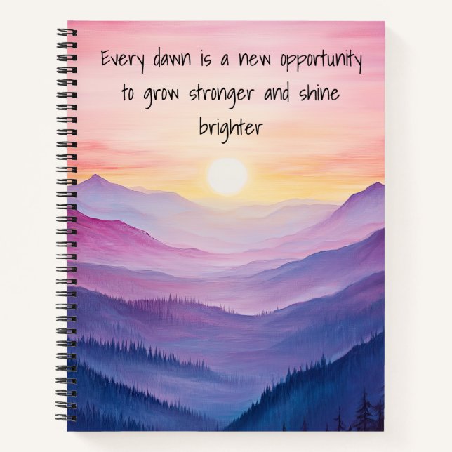 Empowering Sunrise Journal (Front)