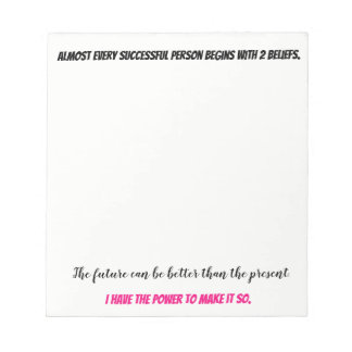 Empowering Thoughts Notepad