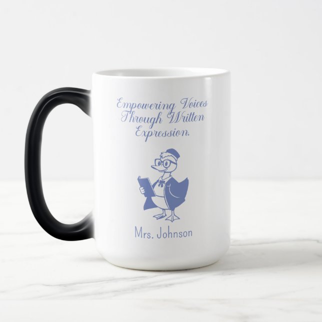 Empowering Voices Through Written Expression Magic Mug (Left)