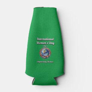 Empowering Women. International Women's Day. Bottle Cooler