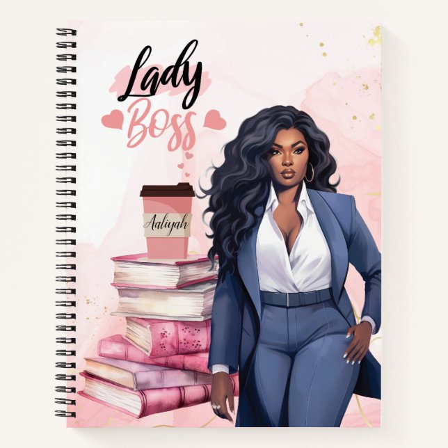 Empowerment Ambitious Businesswoman Notebook (Front)