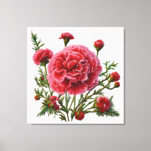 Empowerment Through Carnation Energy Canvas Print