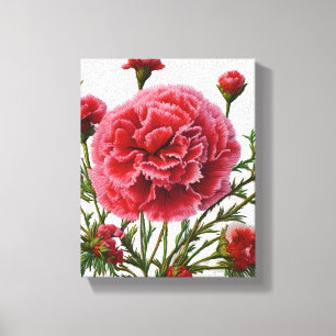 Empowerment Through Carnation Energy Canvas Print