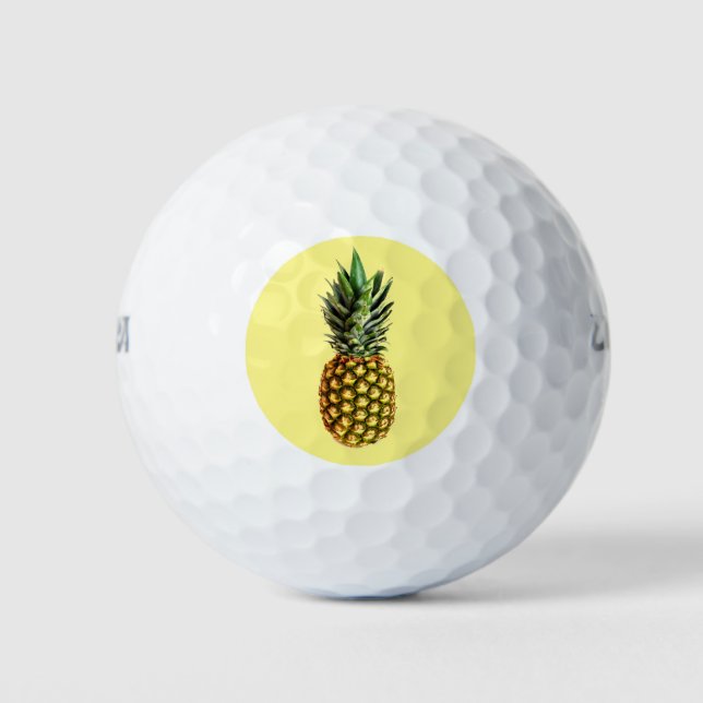 Empreinte d'ananas unique balle de golf set idée c (Devant)
