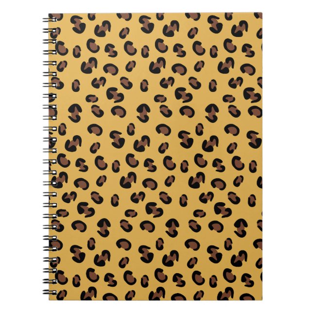 Empreinte de léopard Carnet spiral (Devant)