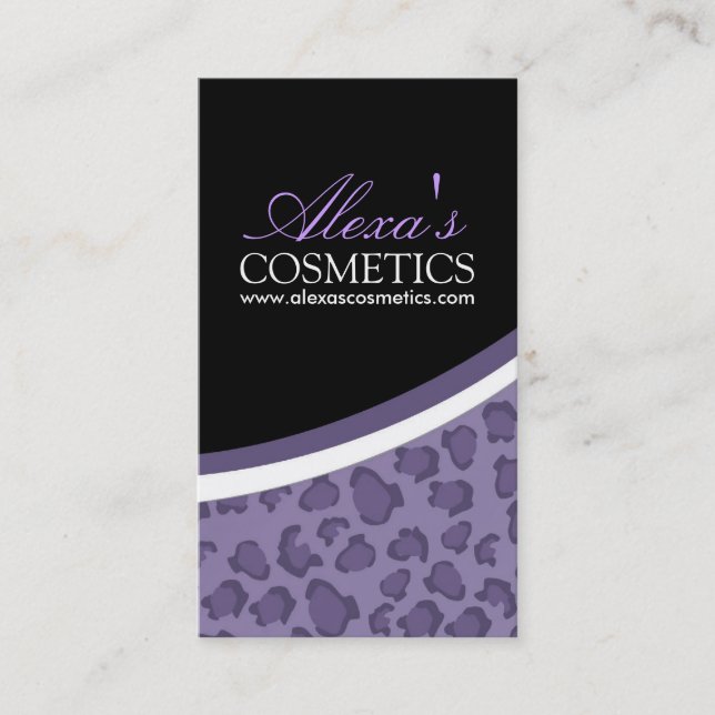 Empreinte de léopard : : Carte de visite (Devant)