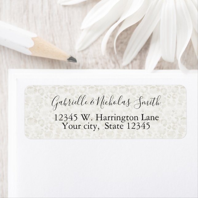 Empreinte de léopard de crème (En situation)