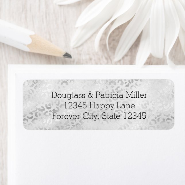 Empreinte de léopard en argent (En situation)