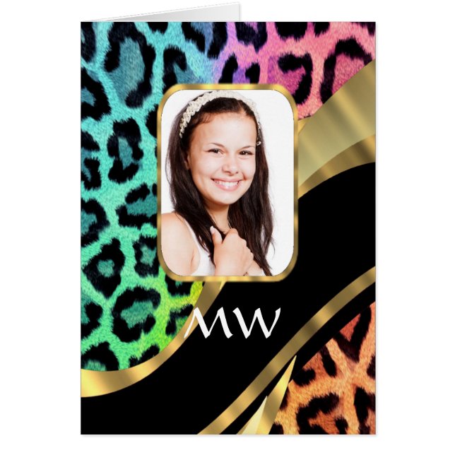 Empreinte de léopard multicolore (Devant)