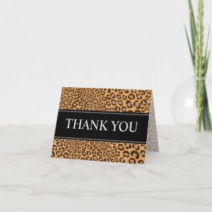 empreinte de léopard/naturel/Merci Cartes