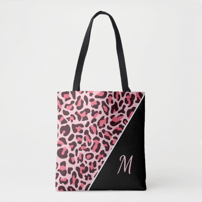 Empreinte de léopard rose Sac fourre-tout Cheetah  (Devant)