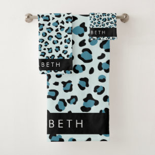 Empreinte de léopard, Spots, Leopard Bleu, Votre N
