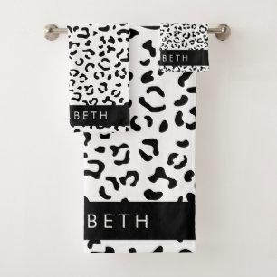 Empreinte de léopard, Spots, Noir Et Blanc, Votre 