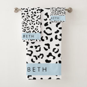 Empreinte de léopard, Spots, Noir Et Blanc, Votre