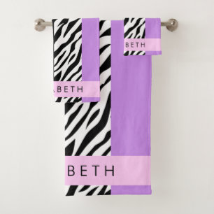 Empreinte de léopard, Zebra Print, Purple, Votre n