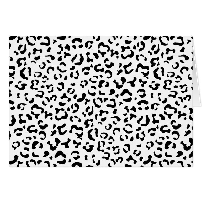 Empreinte de léopard, Zones Léopard, Noir Et Blanc (Devant horizontal)